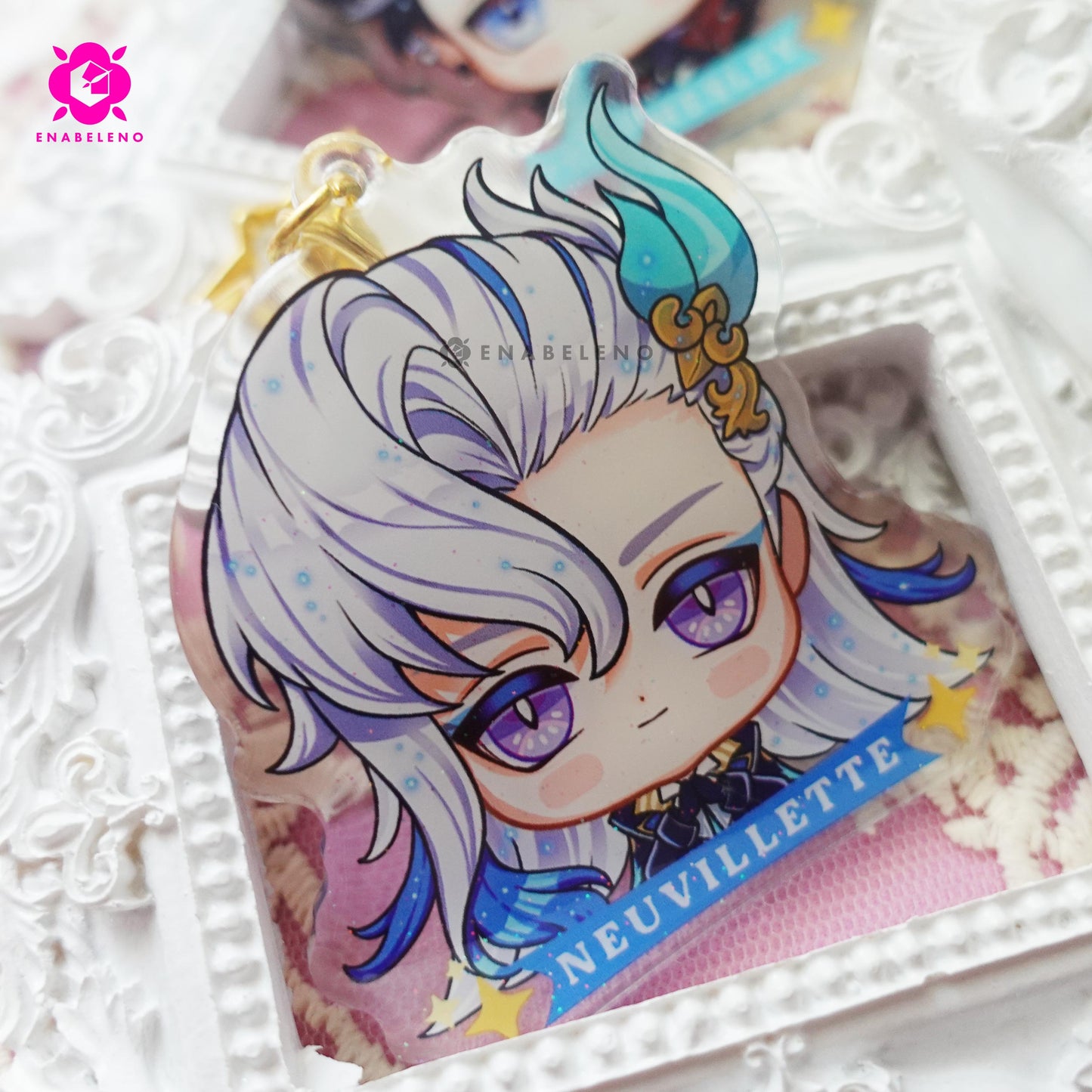 Fontaine Genshin Impact Chibi Acrylic Charms