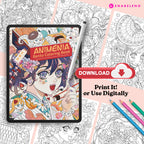 Animenia Bento | Digital Coloring Pages