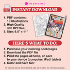 Animenia Bento | Digital Coloring Pages