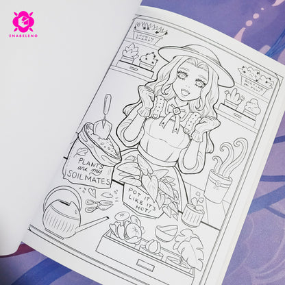 PLANTITA A Flowery and Punny Coloring Book for Adults and Plant Lovers