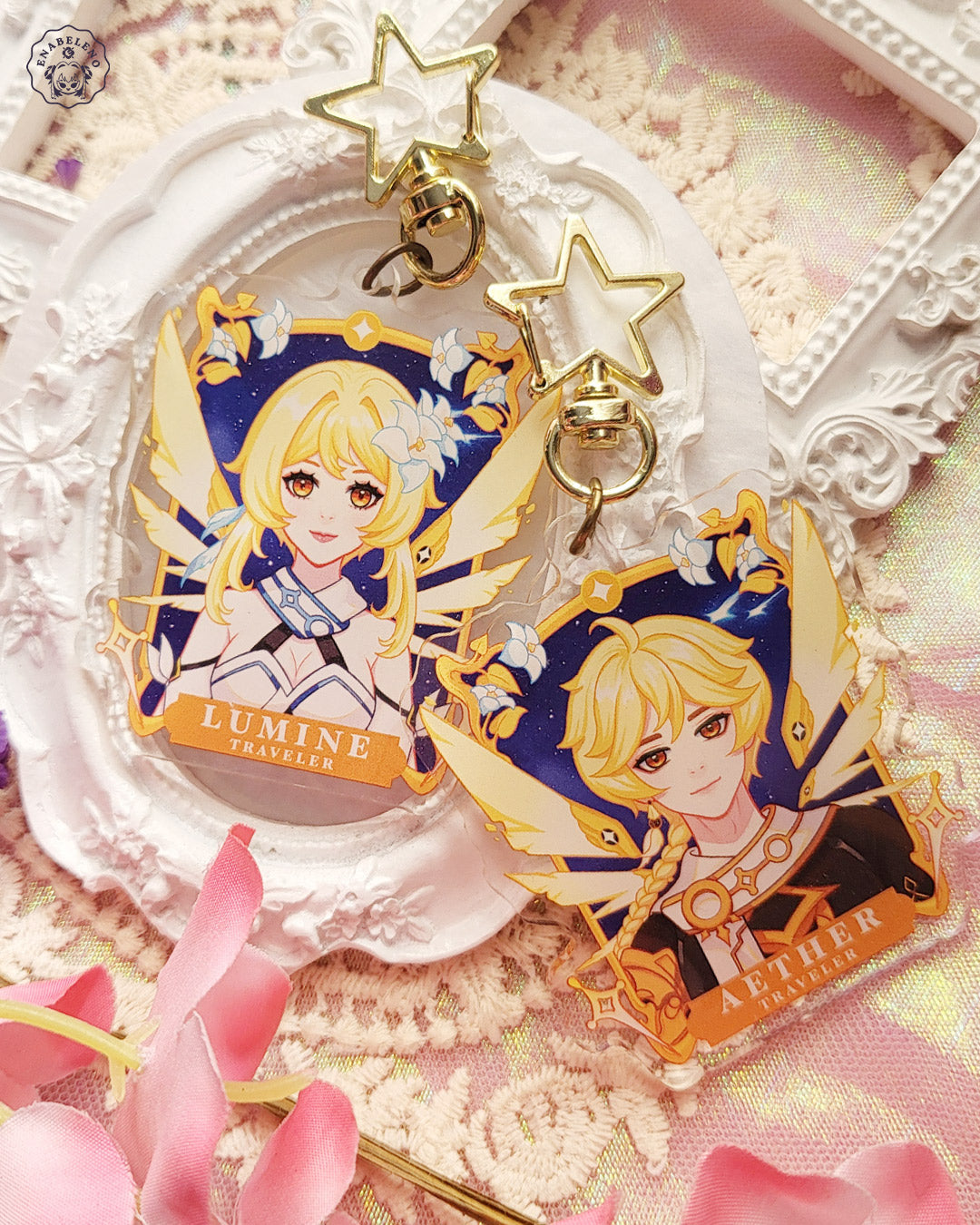 Lumine Aether Wings Acrylic Charms | Genshin Impact