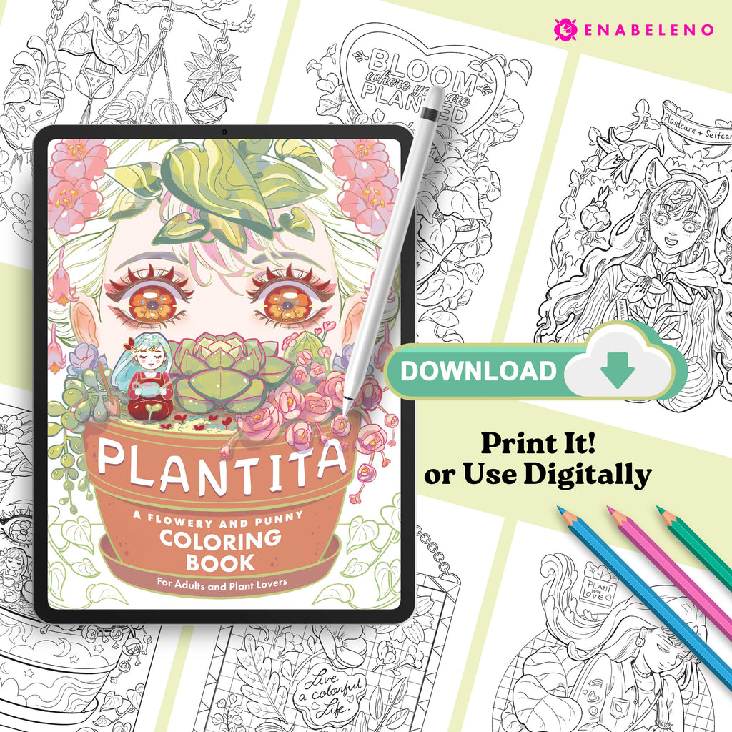 Plantita | Digital Coloring Pages