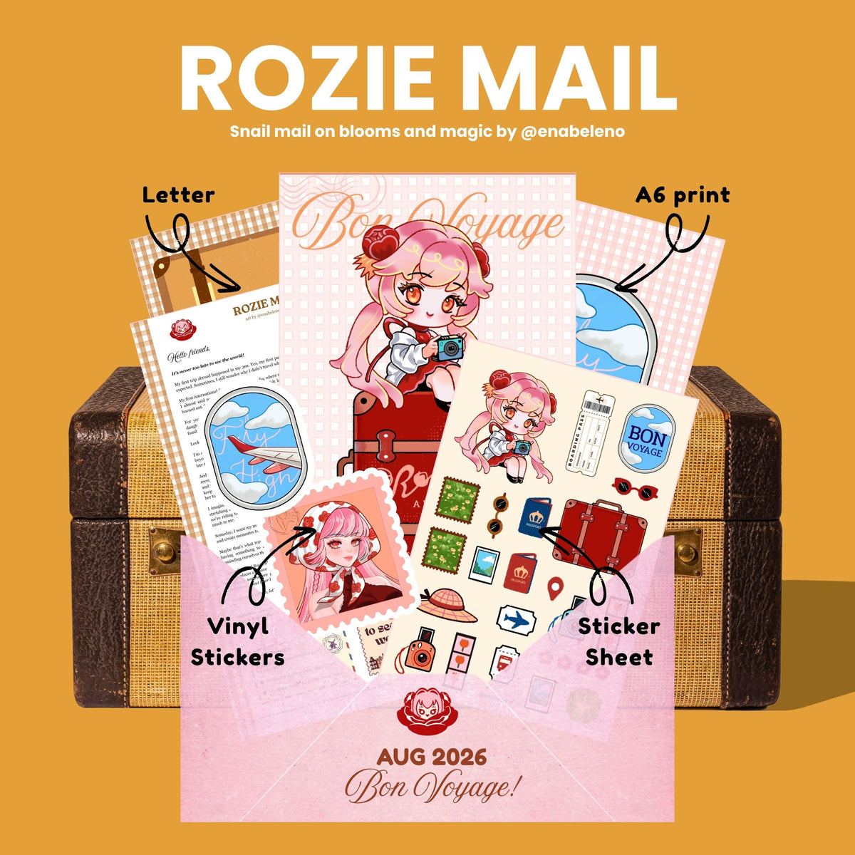 Aug 2026 - "Bon Voyage" Catch Up Rozie Mail