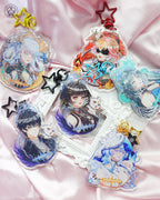 Cute resonator keychains inspired by the game Wuthering Waves. Best double side print keychain gift for Resonators and Kuro Games fans.