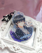 Cute Rover keychain inspired by the game Wuthering Waves. Best double side print keychain gift for Resonators and Kuro Games fans.