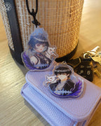 Cute Rover keychains inspired by the game Wuthering Waves. Best double side print keychain gift for Resonators and Kuro Games fans.