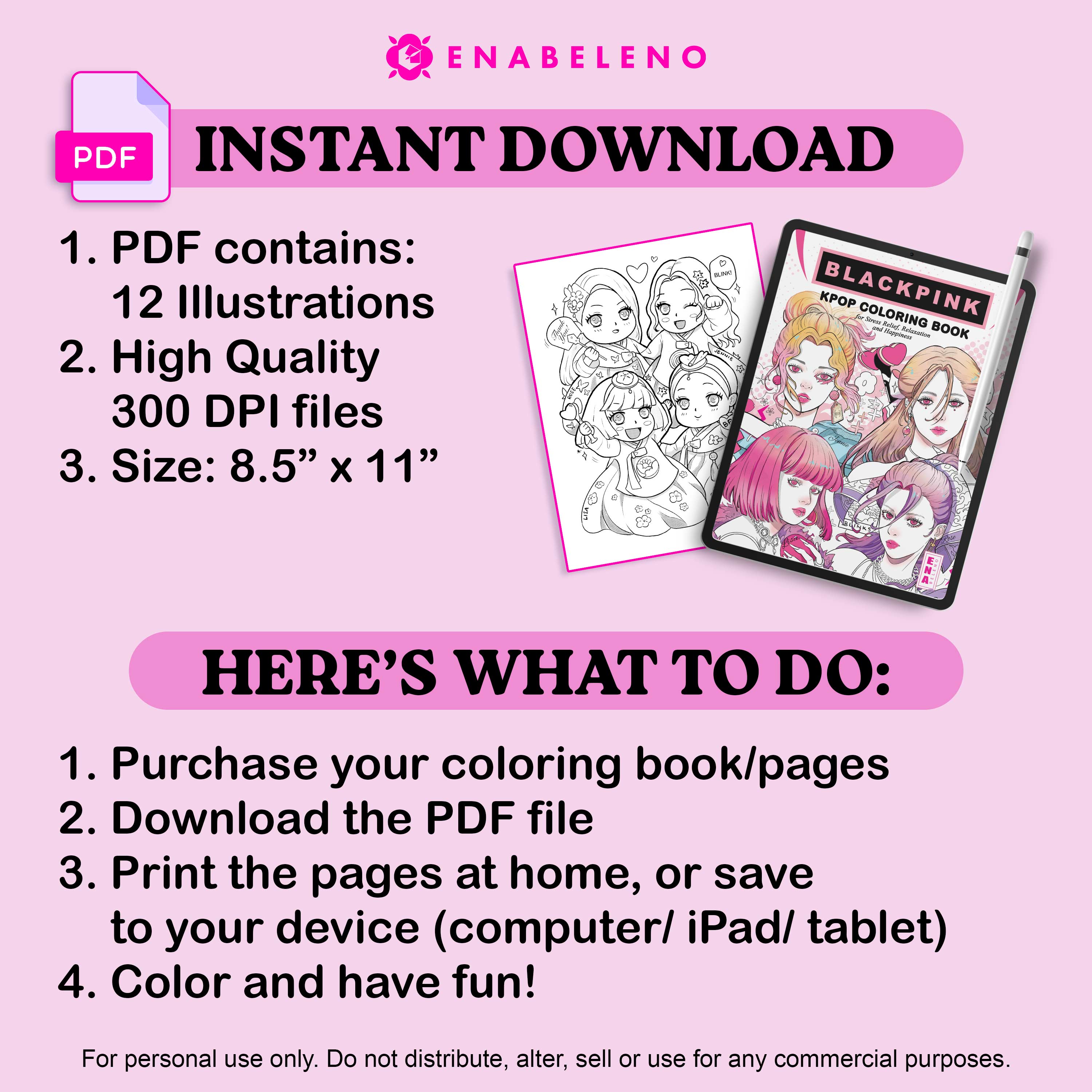 Blackpink | Digital Coloring Pages