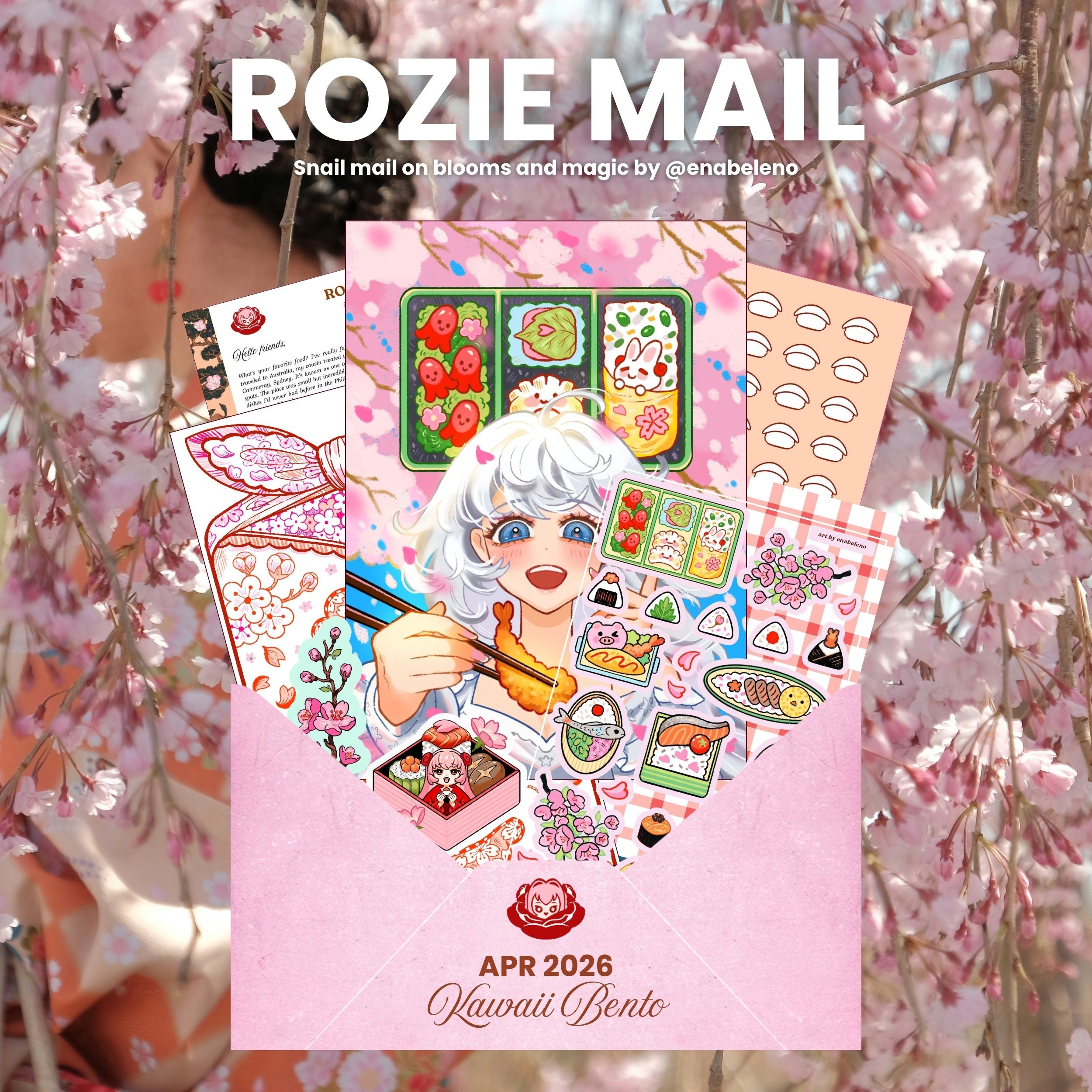 Apr 2026 - "Kawaii Bento" Catch Up Rozie Mail