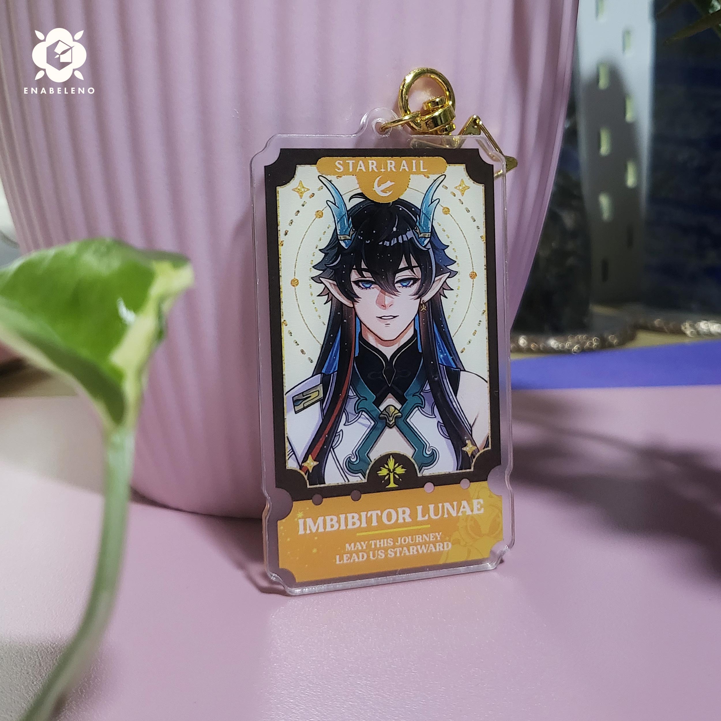 Cute keychains inspired by Honkai Star Rail characters with Ticket design. Best keychains gift for Trailblazers and Hoyoverse fans.